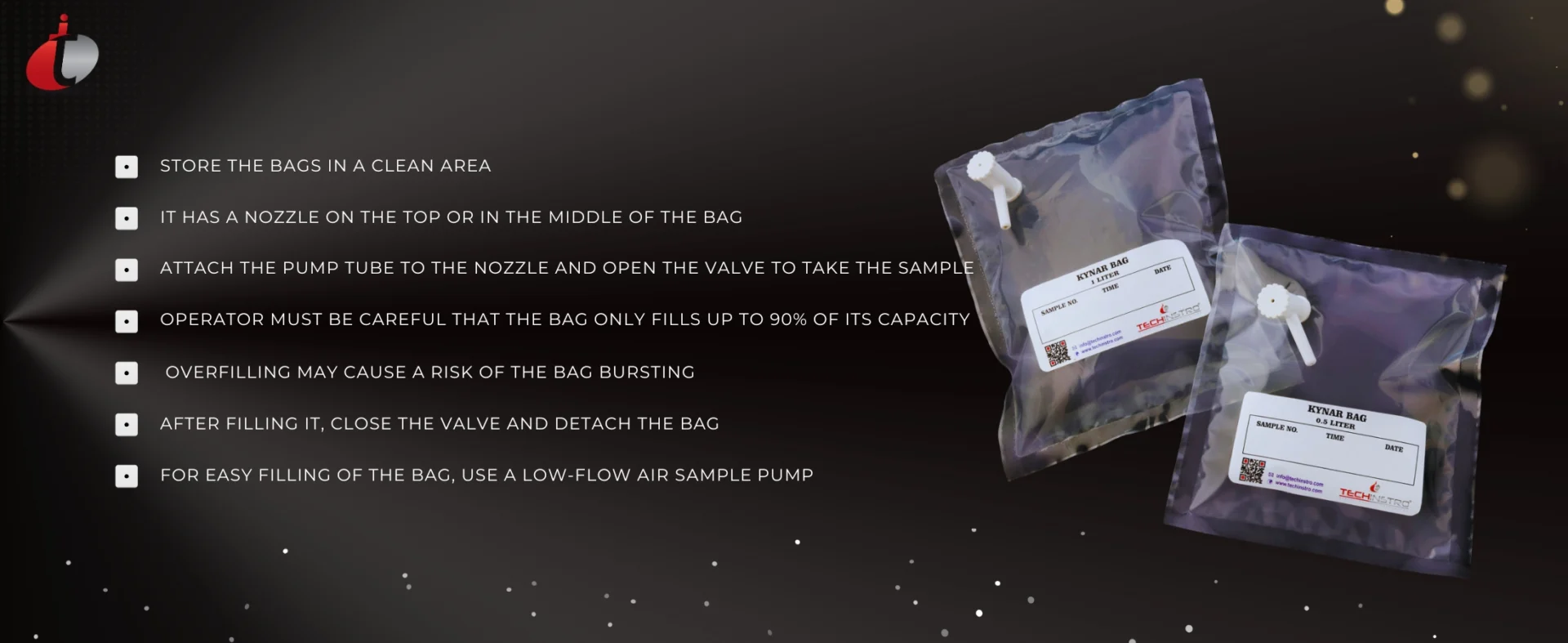 Kynar Bag for Air Sampling