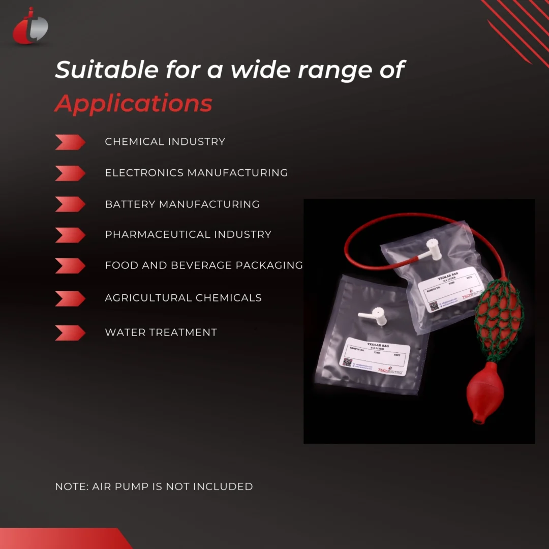Tedlar Bag (3) Gas Sampling Tedlar Bag